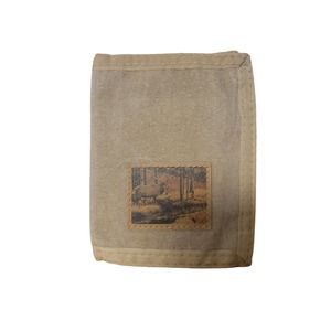 Used Nylon Wallet With Elk Patch